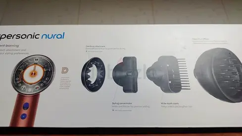 Dyson Supersonic Nural Hair Dryer (boxed) - Fast drying, with curly hair diffuser and attachments
