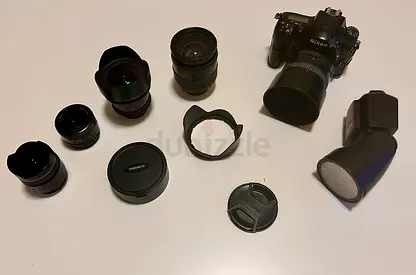 Nikon D750 DSLR Body (24.3MP) - Body with 5 lenses and flash