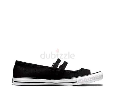 Black Canvas Mary Jane Style Sneakers - Size 37