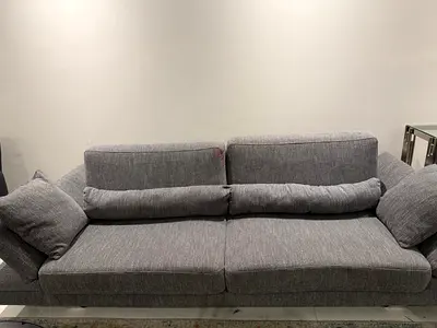 Strong steel frame sofa cum bed from Netherland comes with cushions having zippers for easy wash