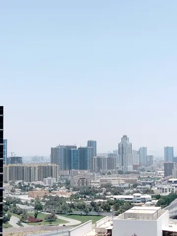 Central air conditioning + split air conditioning - balcony with an open view - directly on Sheikh Khalifa Bin Zayed Street and Al Ittihad Street,
