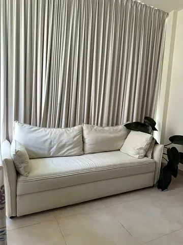 Beige 3-Seater Sofa — perfect Condition, Neutral Fabric