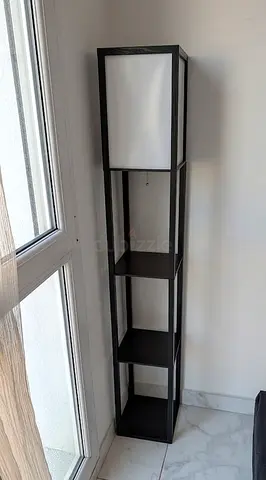Floor Lamp with Shelves
