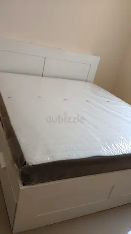 Ikea bremenes bed with mattress queen size