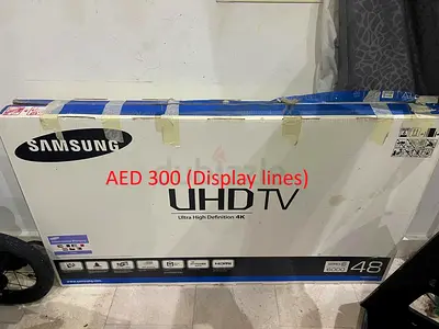 Samsung 48-inch UHD 4K TV (Boxed) - Good for parts or repair, AED 300