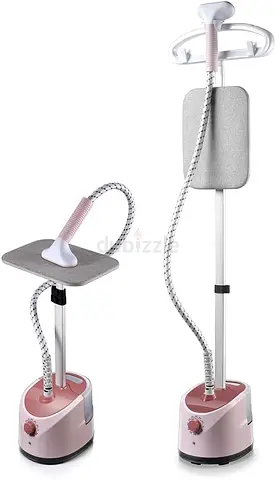 Professional Garment Steamer with Integrated Ironing Board and Hanger