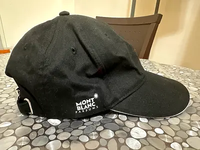 Black Mont Blanc Parfums Baseball Cap
