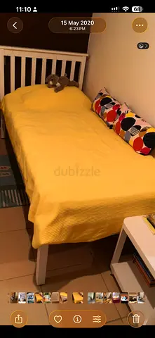 Toddler Bed with Mattress - Good Condition