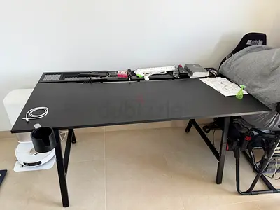 IKEA UTESPLARE Gaming Desk - Black, 160x80 cm