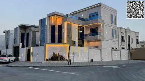 Luxury villa for sale in Al-Haliyo 2 | Two floors + roof | 6 master bedrooms | Swimming pool + elevator + furnished | Price includes all fees |
