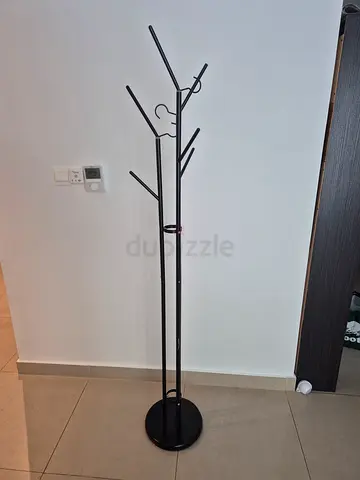 Black metal Coat hangar / Bag Stand