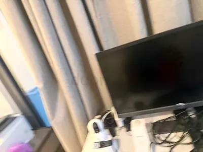 24-inch Monitor with Headset and Cables - Good Working Condition