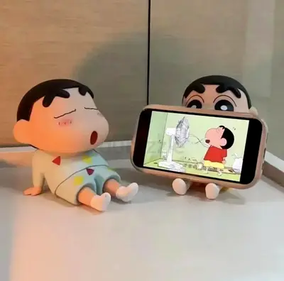Set of Cute Shin-chan Phone Stand  Figurine Holders
