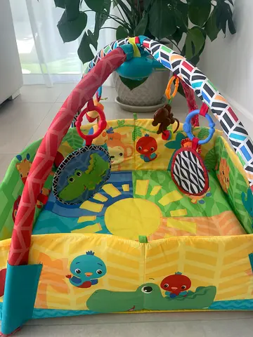 Playing mat for baby with musical  toy and tummy time pillow