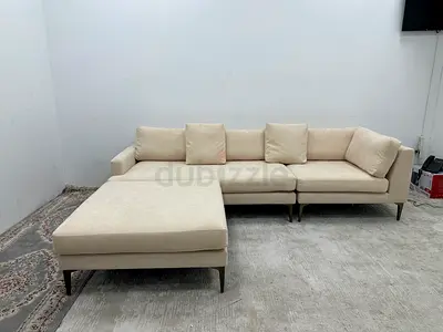 Almost brand new west elm beige color sofa