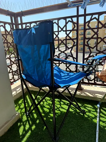 Blue Foldable Camping/Outdoor Chair - Lightweight, Used