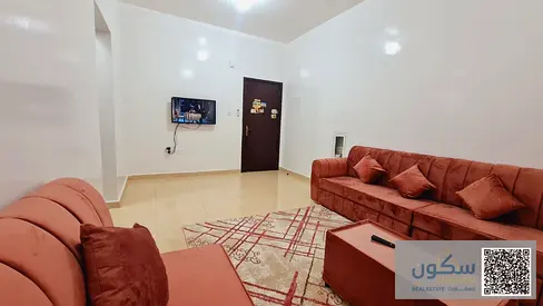 شقة غرفة وصالة فرش نظيف جدا  للايجار الشهري منطقة المويهات 2