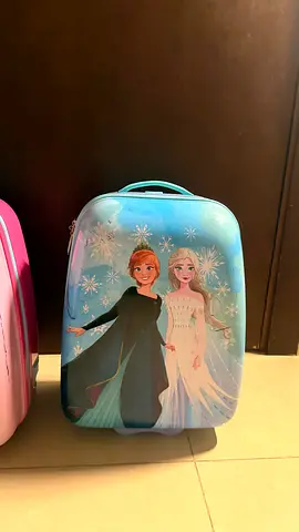 Frozen-themed kids trolley suitcase with hard shell - good condition