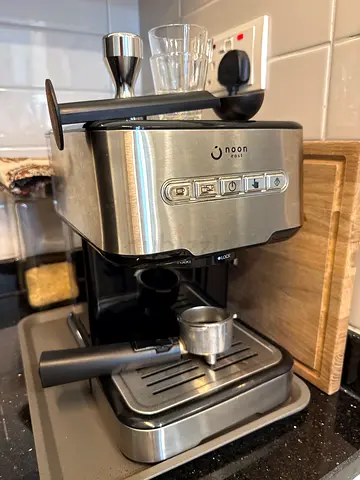 Used Noon Espresso  Cappuccino Machine - Stainless Steel, Complete with Portafilter