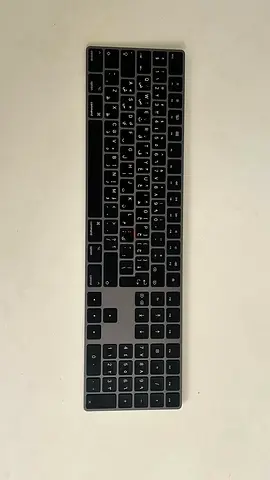 Apple Slim Wireless Bluetooth Full-Size Keyboard (Arabic/English) gray - Perfect Condition