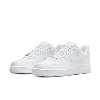 Nike Af1 Classic All-White Leather Sneakers (Pair)