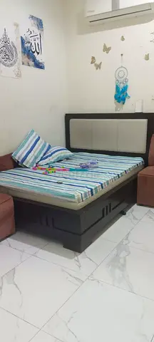Double bed frame with mattress and storage - good condition