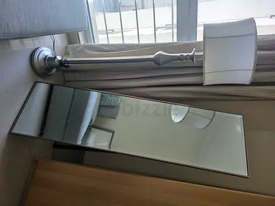 Full-length Framed Mirror and Free Standing Lamp - Good Condition