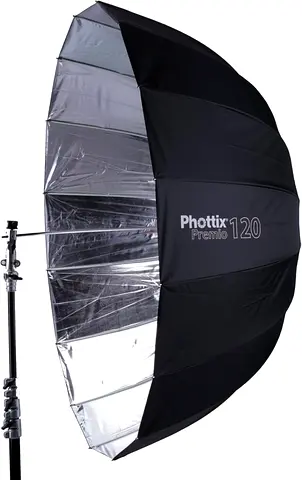 Phottix Premio 120 Silver-Interior Parabolic Umbrella - Used Good Condition