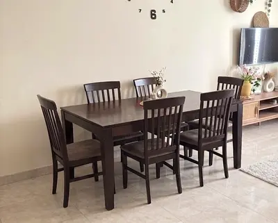Big Dining table with 4 chairs