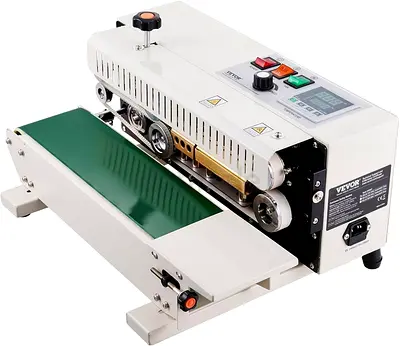 VEVOR Continuous Bag Band Sealing Machine, 0.24-0.47 in/6-12 mm Seal Width