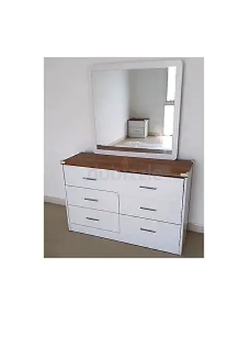 Modern White Dresser with Mirror
