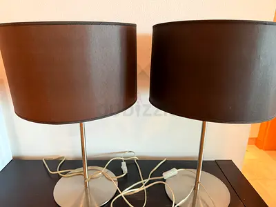 Marina Bedside Table Lamps (Pair)