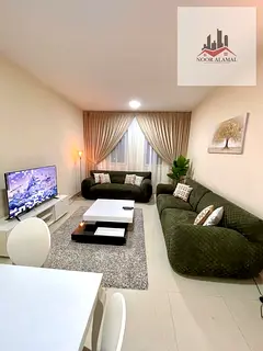 Sharjah, Al Majaz 3: Two bedrooms, living room, kitchen, two bathrooms, and balcony. Price: 4800 AED