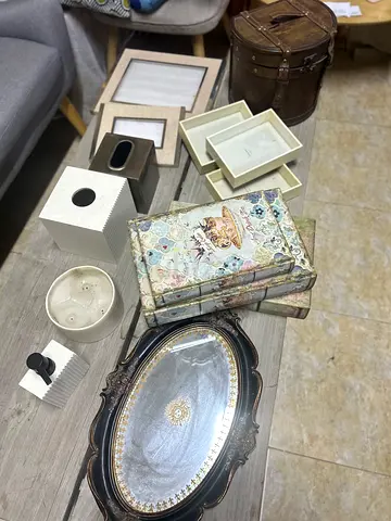 Assorted Home Decor  Vanity Trays - Frames, Boxes, Mirror (Vintage Style)