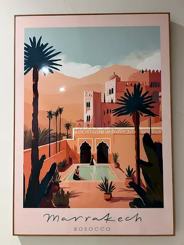 Framed Marrakech Morocco Art Print