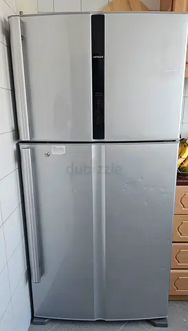 Hitachi Top-Freezer Refrigerator - Silver, Good Working Condition