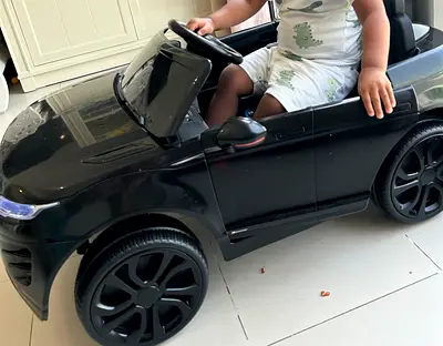 Range Rover Licensed Battery Operated Ride On Car with Music  LED Lights and Remote Control