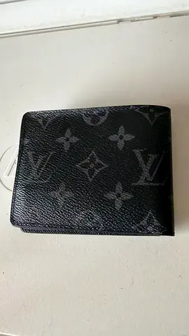 Pre-owned Louis Vuitton Monogram Eclipse Bi-fold Wallet - Good Condition