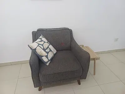 Grey Fabric sofas 2+1 with Cushion - Good Condition