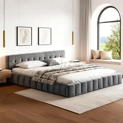 Super King Size Fully Custom Made Luxurious Design Bedframe,Hydraulic Storage Can be Installed