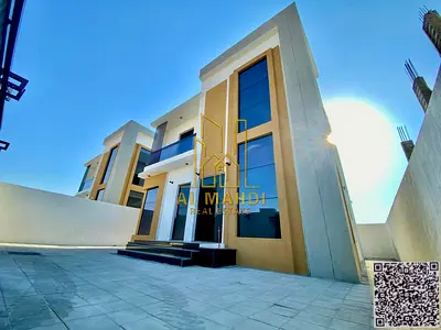 فيلا جديدة شامل رسوم التسجيل والتمليك اول ساكن للبيع تملك حر متاحة لجميع الجنسيات بالقرب من شارع الشيخ محمد بن زايد