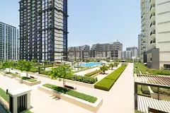 Pool View I Modern Style I Unfurnished | Balcony