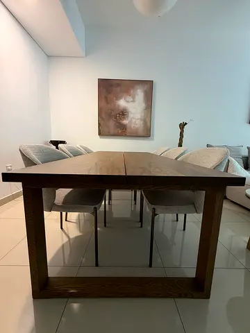 Modern Dining Set | IKEA Table + 6 Home Centre Chairs | Excellent Condition