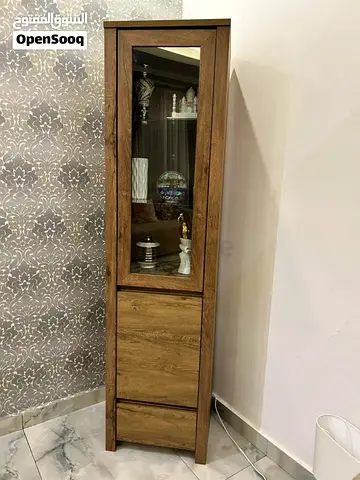 Wooden Display Cabinet with Glass Door