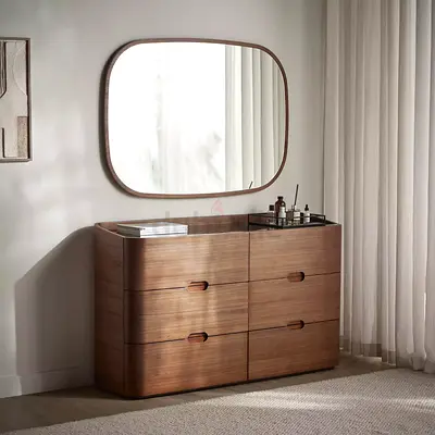 Solid Wood 6-Drawer Dresser