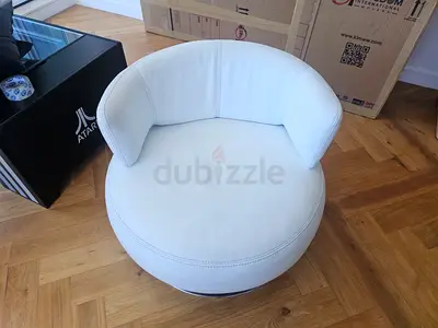 Koala Living Drissila Leather Armchair White 1 piece