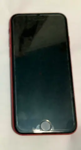 iPhone with Home Button — Good Working Condition, Red Case