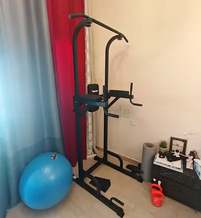 Power Tower / Pull-up  Dip Station with Core Ball