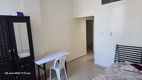 Fully furshied Master Bed with attached Toilet