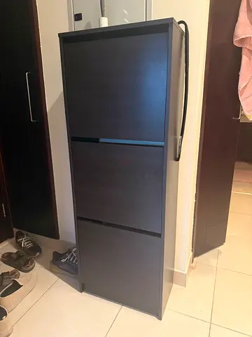Shoe cabinet with 3 compartments